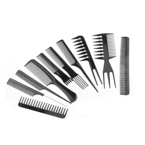 10-Piece Hair Comb Set, Hair Styling Tools, Hairdressing at Home, Hair Styling Kit, Hairbrush Set, Multipurpose combs, Different combs for various hairstyles,