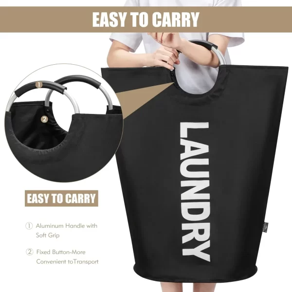 laundry bag, 3-in-1 laundry solution, foldable laundry basket, hamper, resistant laundry bag, comfortable handles, space-saving laundry bag, waterproof laundry bag, apartment laundry bag,