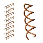 spiral bobby pins, secure hold bobby pins, brown hair pins, easy to use hair pins, stylish hair accessories,